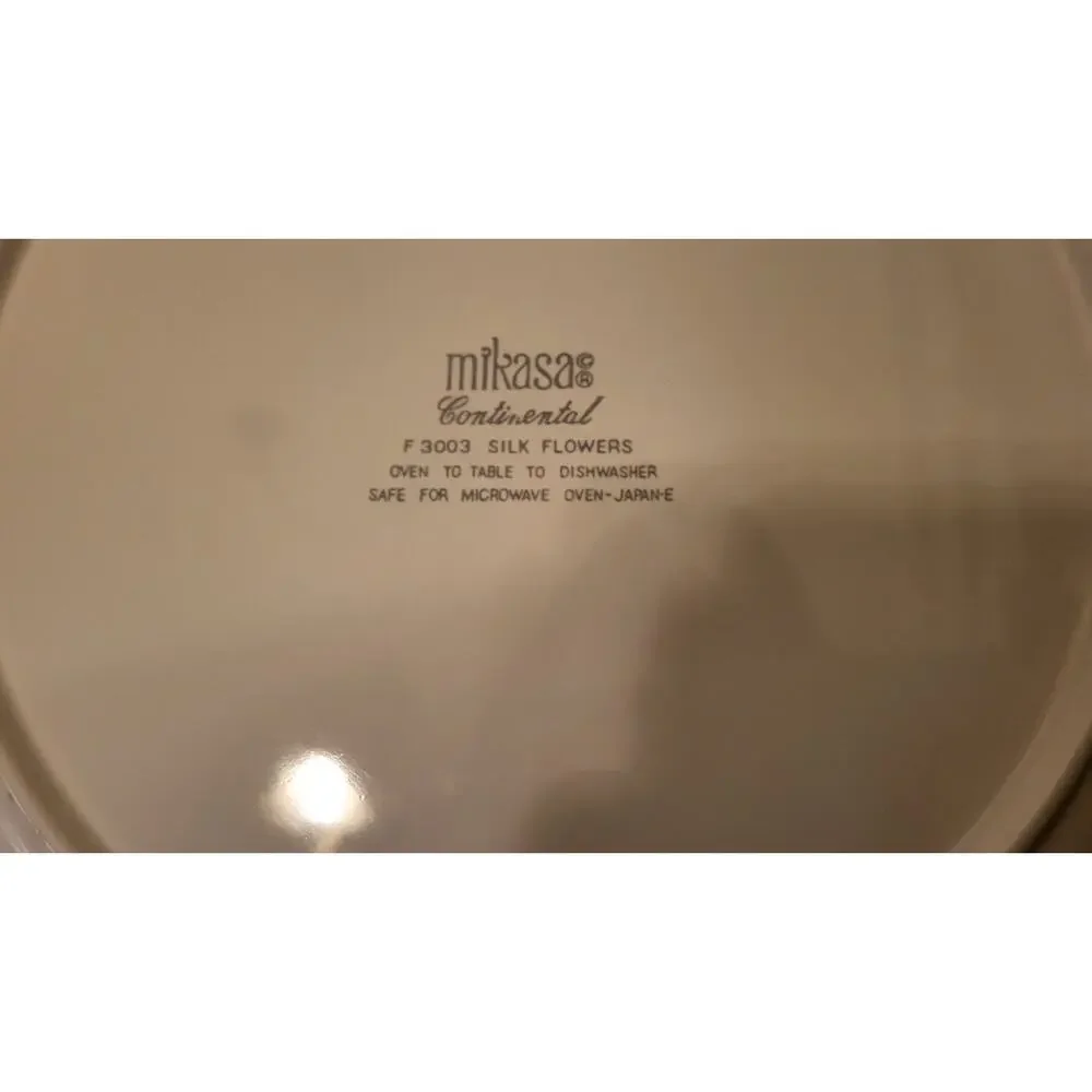 Vintage Mikasa Continental Silk Flowers Chop Plate 12